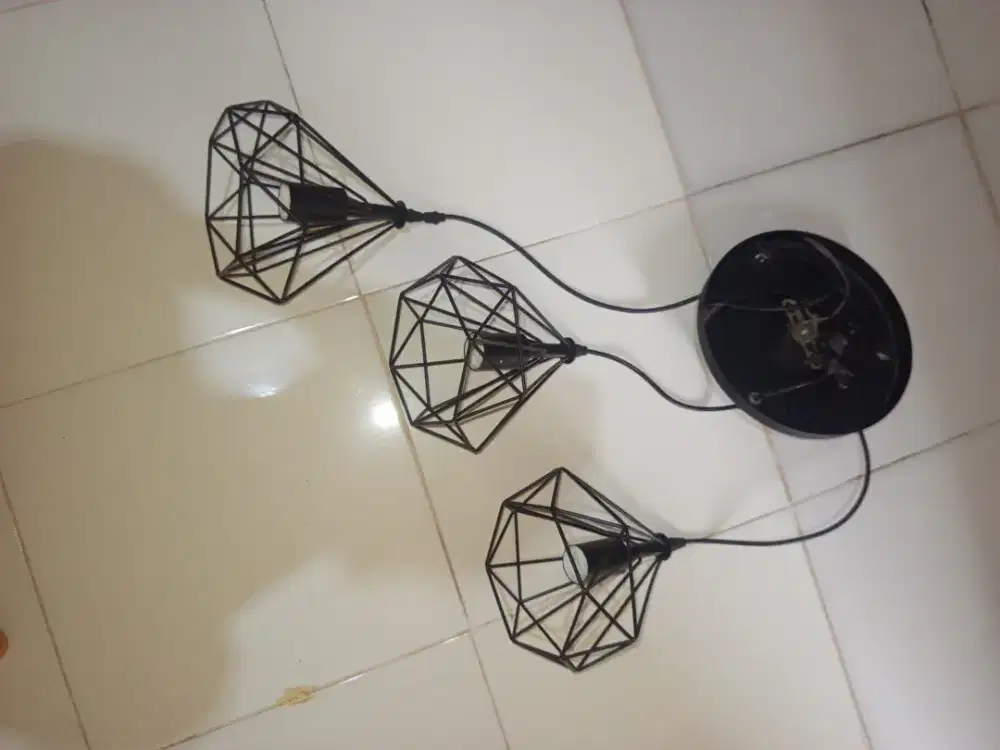 Lampu gantung, lampu hias, industrial