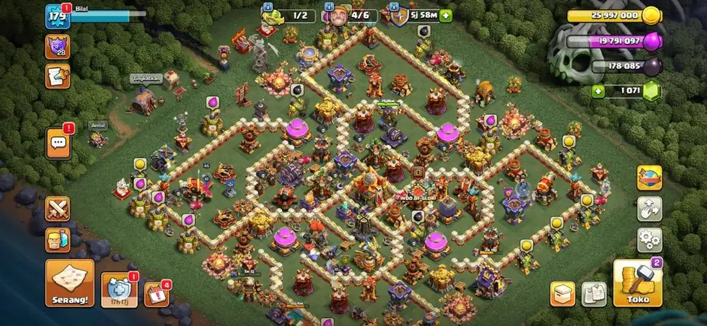 Akun COC TH 16 Semi Max