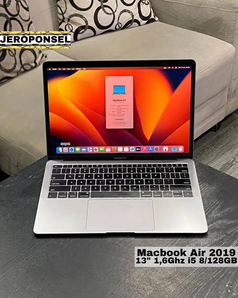 MACBOOK AIR 2019 128GB GRAY ORIGINAL GARANSI ADA MINUS
