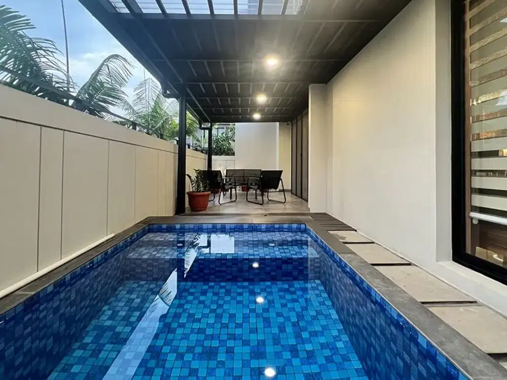 Rumah KBP Full Furnished ada Kolam Renang