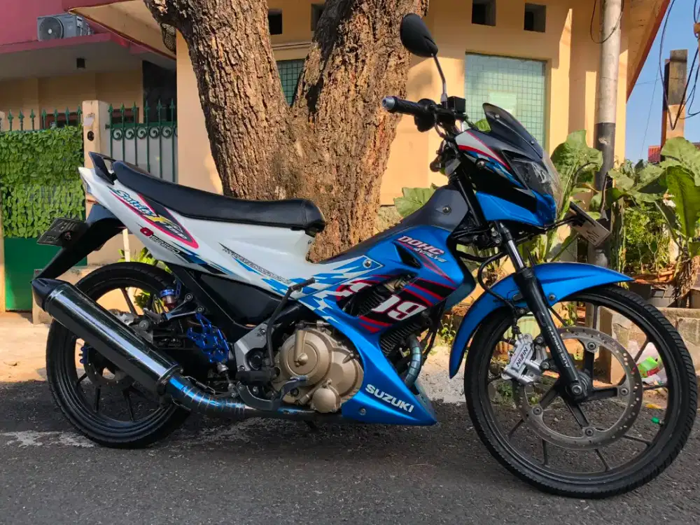 Wts satria fu150 2012 putih biru