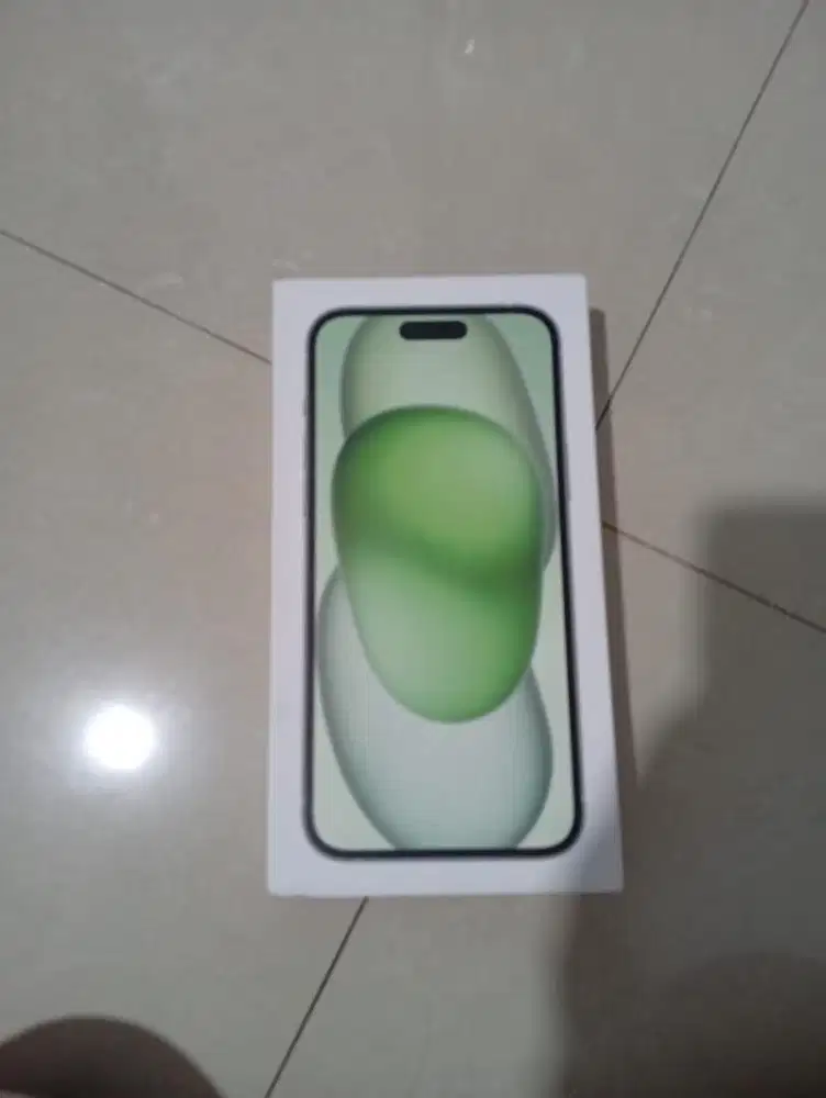 Iphone 15 Plus 128GB Green Mulus Fullset Ex Inter bebas reset