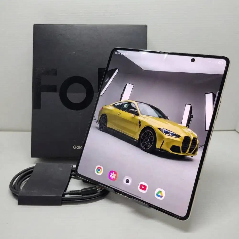 WARNA FAVORIT! SAMSUNG GALAXY Z FOLD 4 5G 12/256 BEIGE FULLSET MULUS S