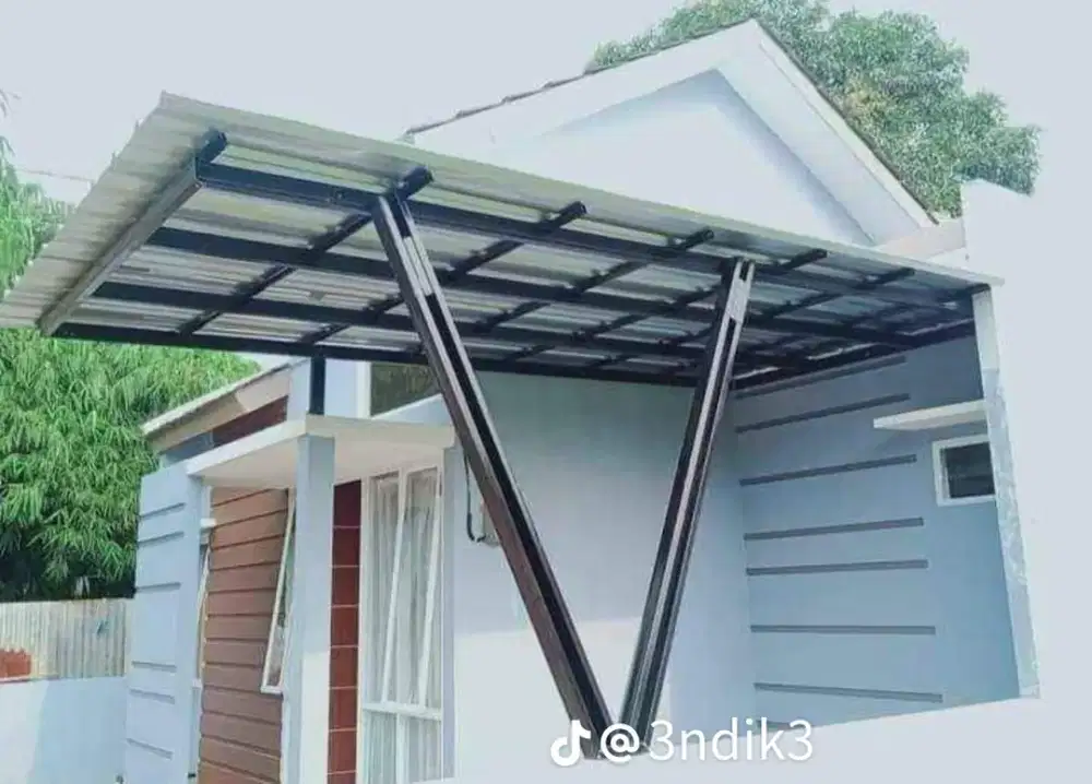 Pemasangan kanopi baja ringan