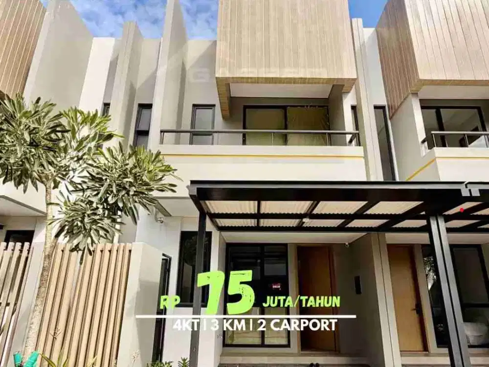 DISEWAKAN RUMAH DI BELOVA TERRAVIA BSD CITY 4 KAMAR ! BARU SERAH TERIMA MASIH FRESH