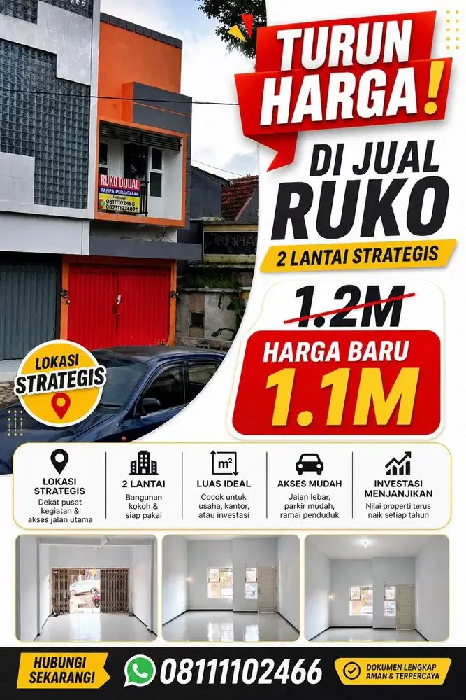 Di JUAL RUKO STRATEGIS DI KOTA MALANG
