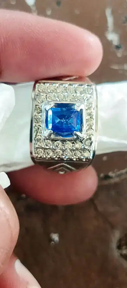 Cincin blue safir Srilangka