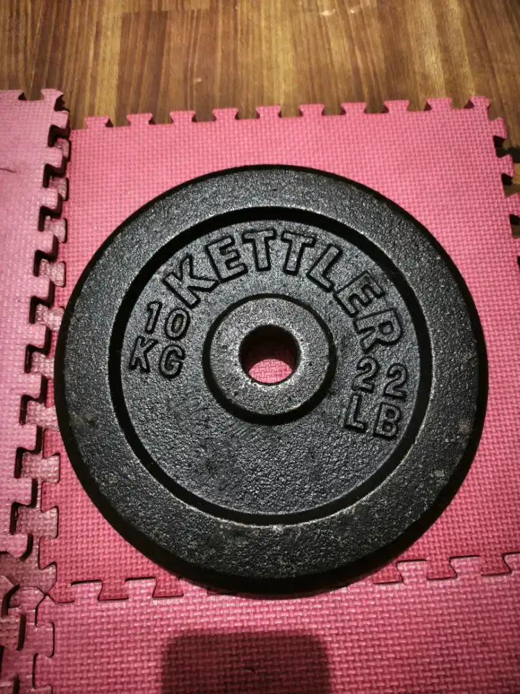 Jual plat barbel Kettler 10kg x 2