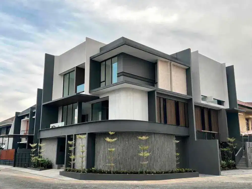 Baru Gress‼️Jual Rumah Baru Hook 3 lantai di Manyar Surabaya