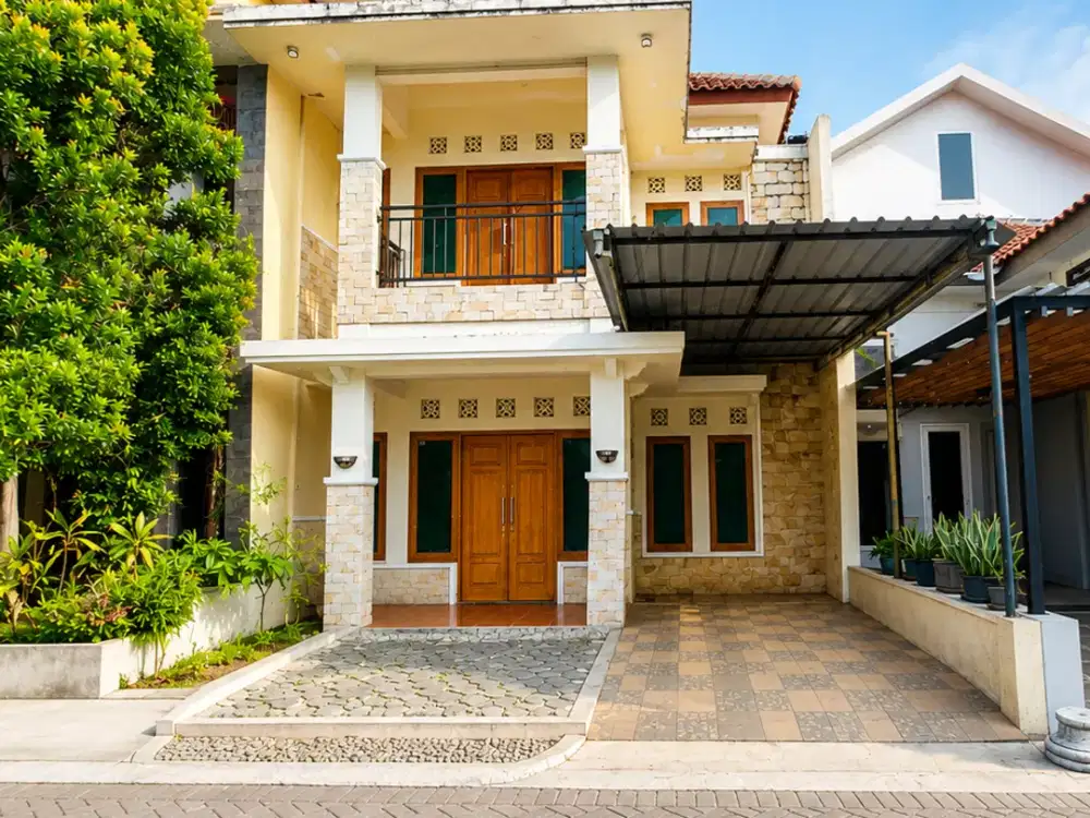 rumah 2lantai cluster akses lebar lokasi gedongan luas tanah 140m²
