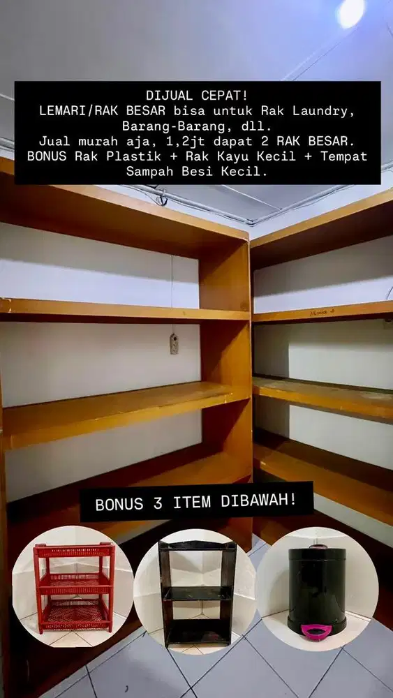 LEMARI/RAK BESAR LAUNDRY/BARANG