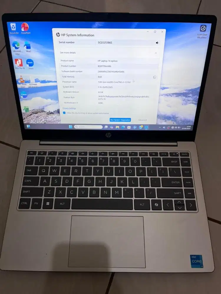 dijual laptop second like new