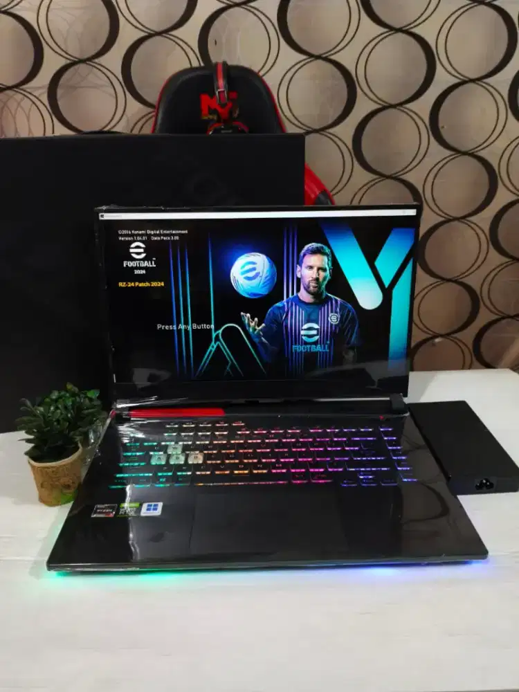 [LENGKAP BOX] Laptop Gaming Asus ROG STRIX Ryzen 7 5800h RTX!