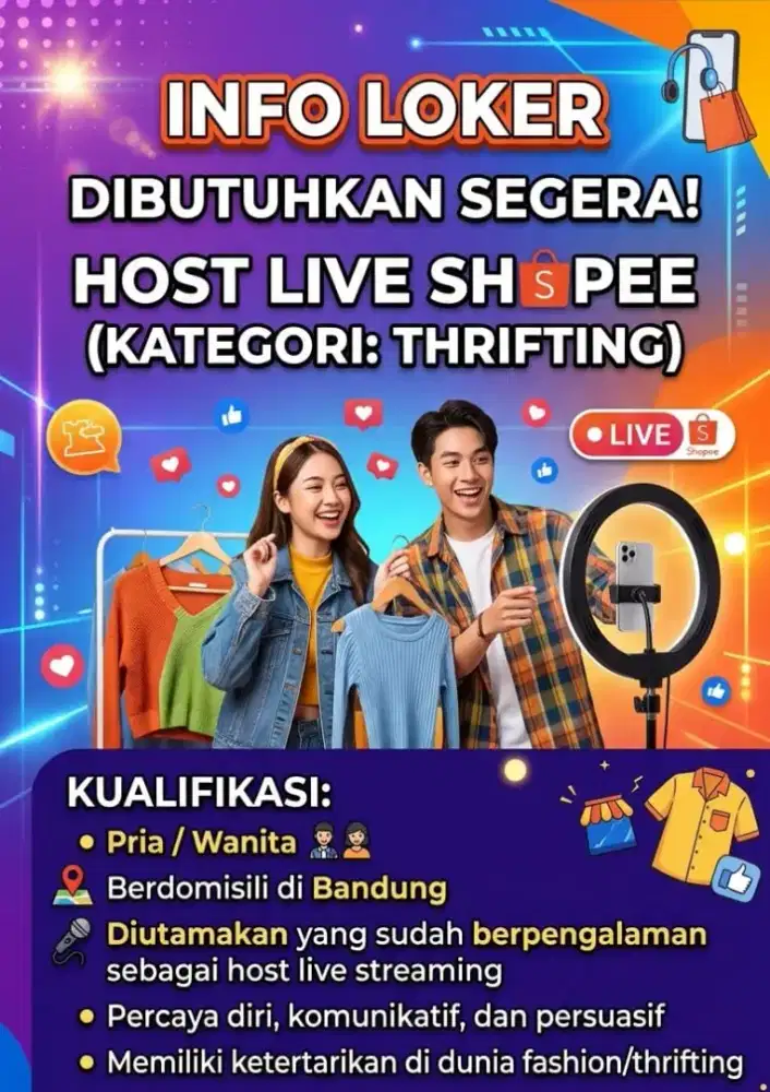 HOST LIVE THRIFTING
