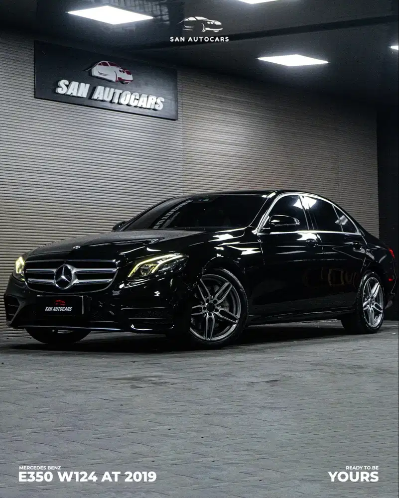 DP 60jt MERCEDES BENZ E350 EQ BOOST 2019 AT HITAM