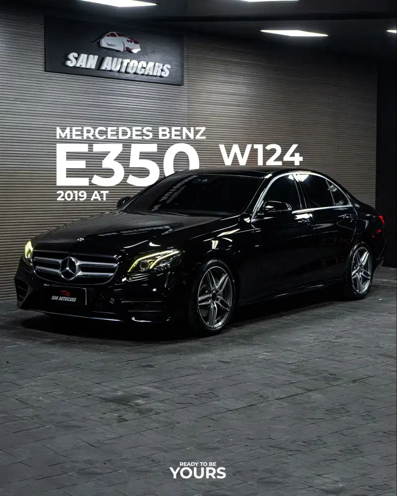 DP 60jt MERCEDES BENZ E350 EQ BOOST 2019 AT HITAM
