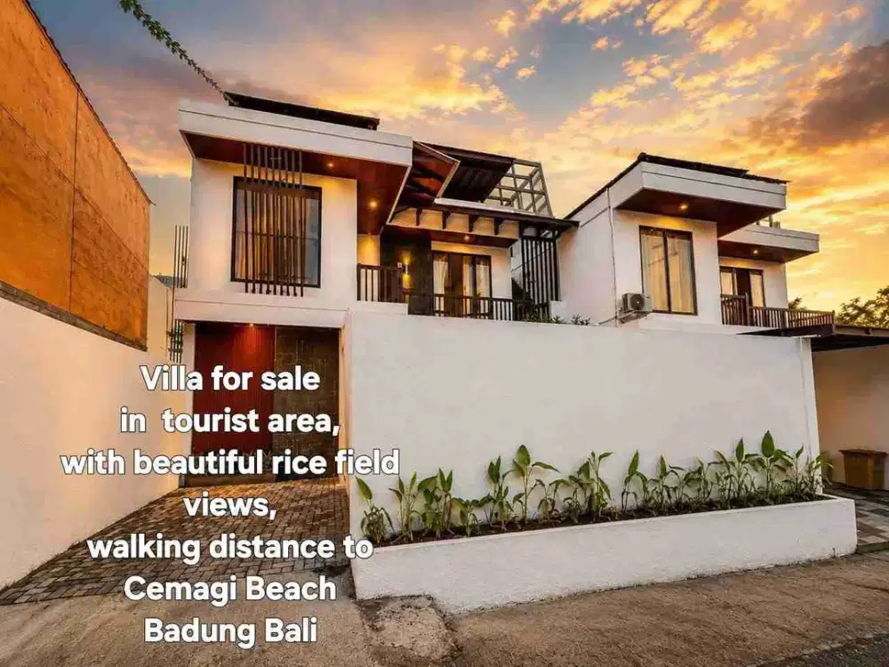 jual villa lantai 2 CEMAGI dekat pantai