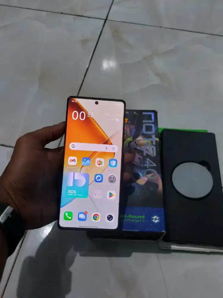 Infinix note 40 8/256 hp dus dan wireles charging
