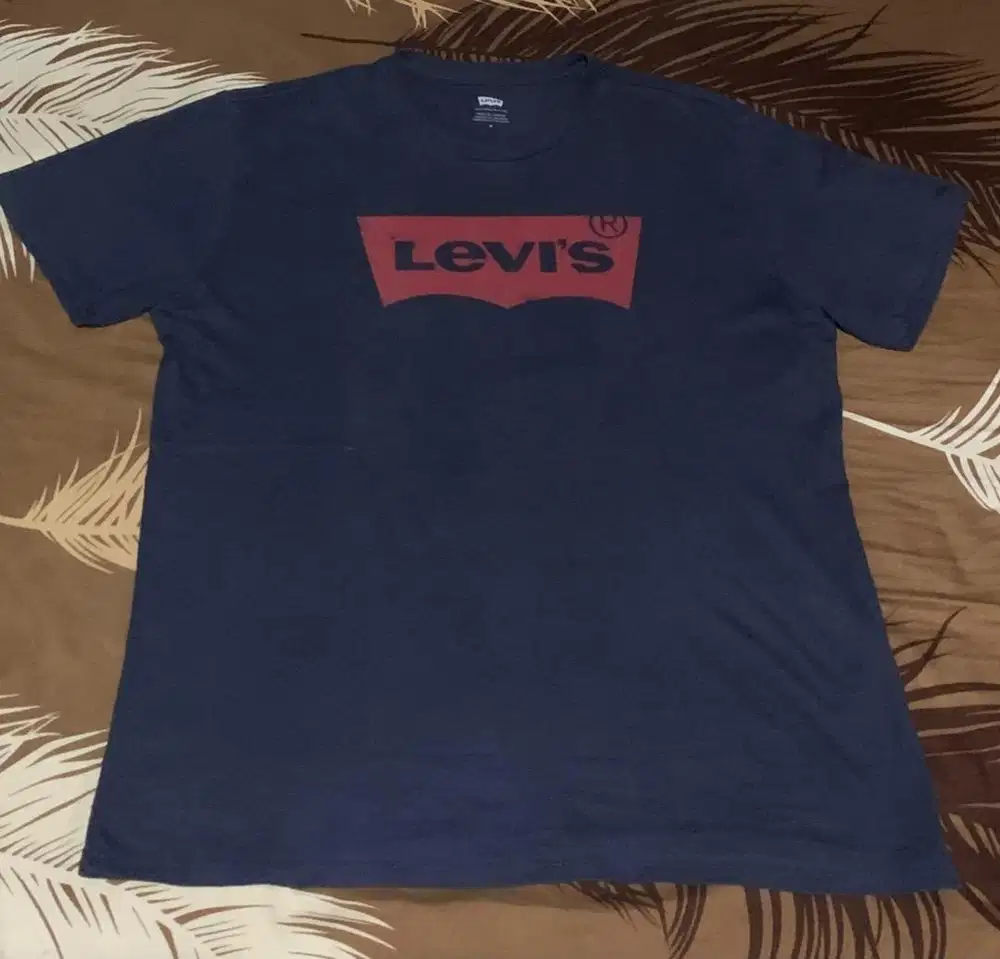 Baju Kaos Levis original big logo warna navy