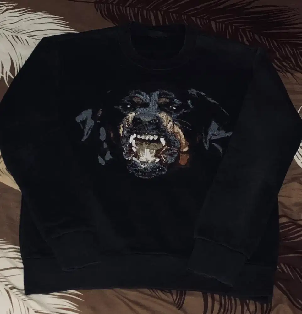 Crewneck CN givenchy paris doggy big logo full bordir original