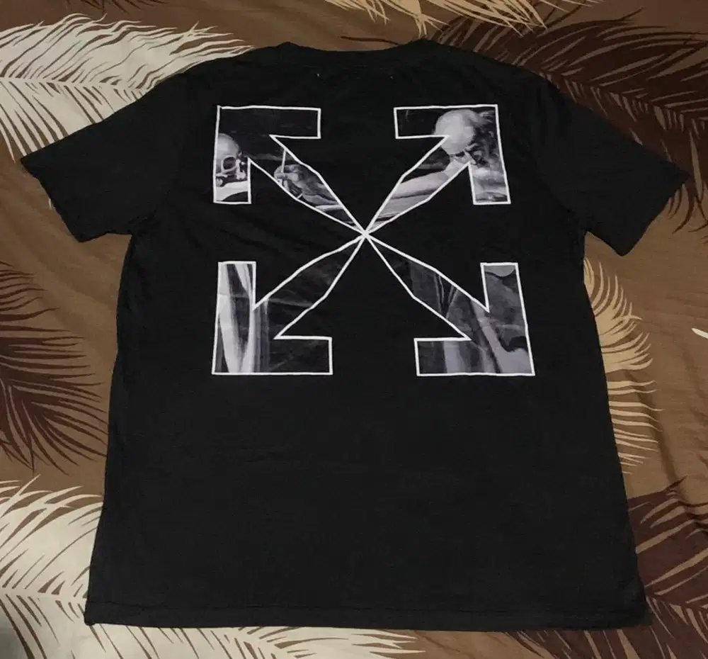 Baju Kaos Offwhite Ow big logo made in portugal