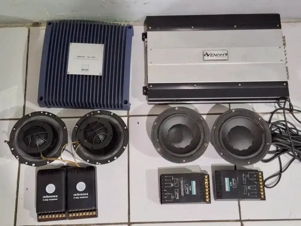 Jual audio set speaker , subwoofer , amplifier , monoblok