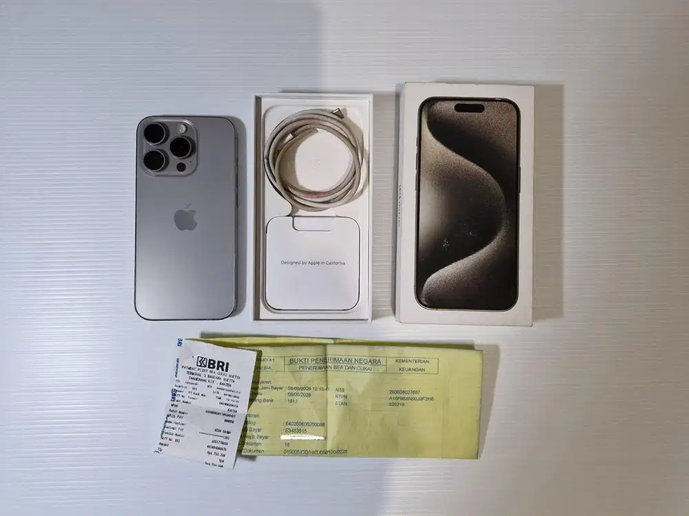 Iphone 15 pro 1TB imei terdaftar