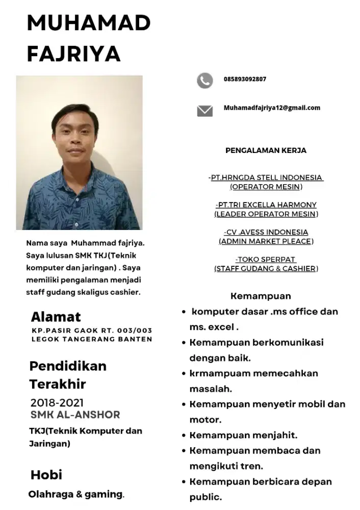 Lagi cari kerjaan sebagai admin