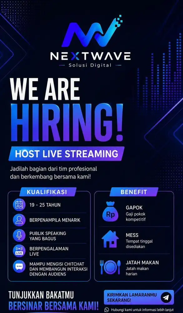 LOWONGAN KERJA HOST LIVE
