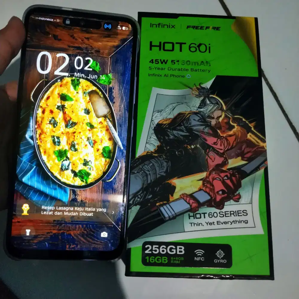 Infinix hot 60i ram 8 /256