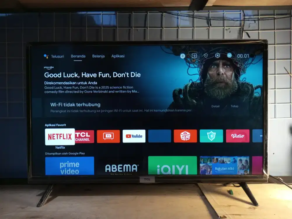 Tv led android 32 inc second murah meriah garansi
