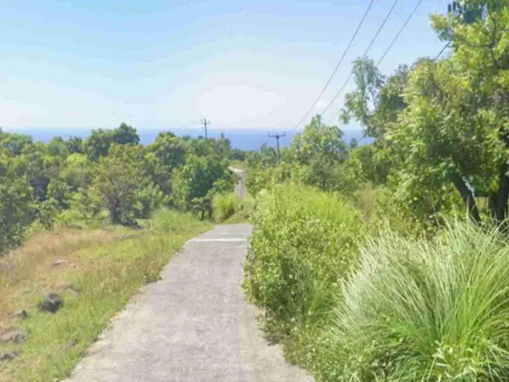 Land with Sea and Mountain View in Tulamben Karangasem Bali