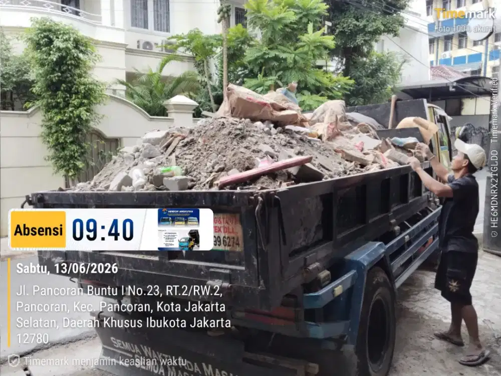 Jasa buang puing murah