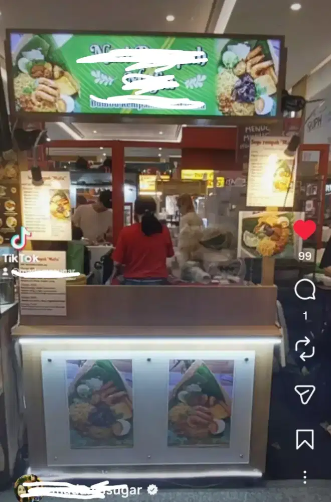 Meja lipat / booth portable bazaar