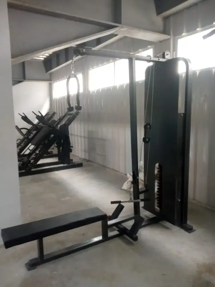 Lats pulldown + rowing
