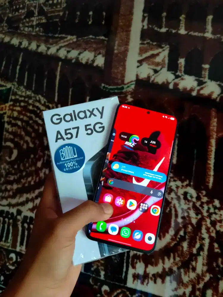 Di jual Cepat Hari Ini aja samsung A57 5G Ram 8+8/256  NET PAS