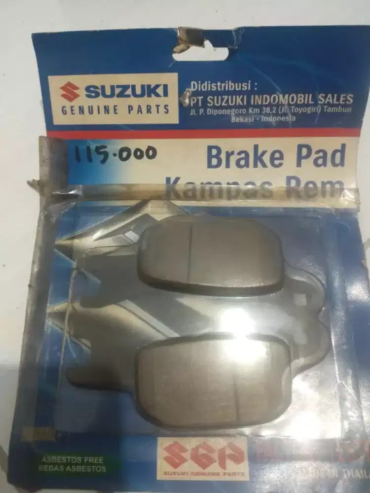 Kampas Rem Belakang Suzuki Asli