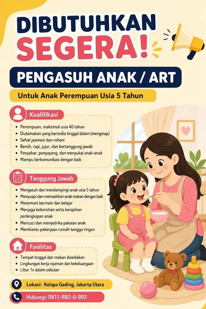 Dibutuhkan segera