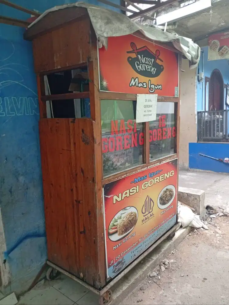 Gerobak dan tungku kompor