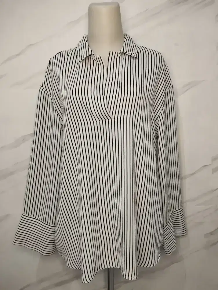 Baju itam putih zebra