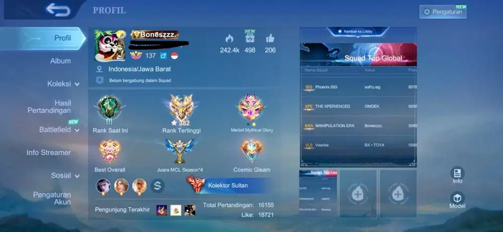 JUAL AKUN MOBILE LEGEND GLOBAL ALPHA AKUN PRIBADI BISA DI UNBIND SEMUA