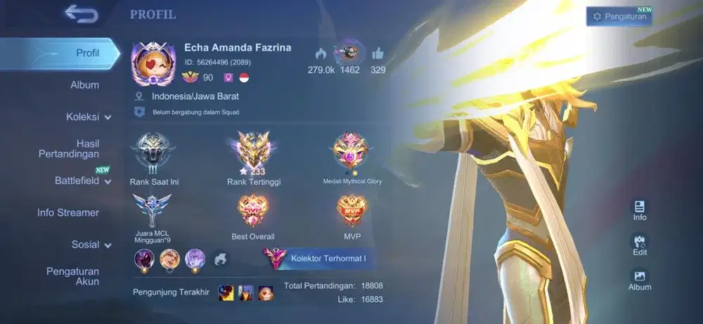 JUAL AKUN PRIBADI GLOBAL HELCRUT DAN LANCELOT BISA DI UNBIND SEMUA