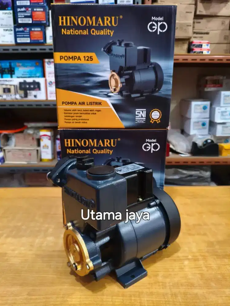 MESIN AIR/POMPA AIR MURAH HINOMARU NATIONAL QUALITY GP-125 (BARU)