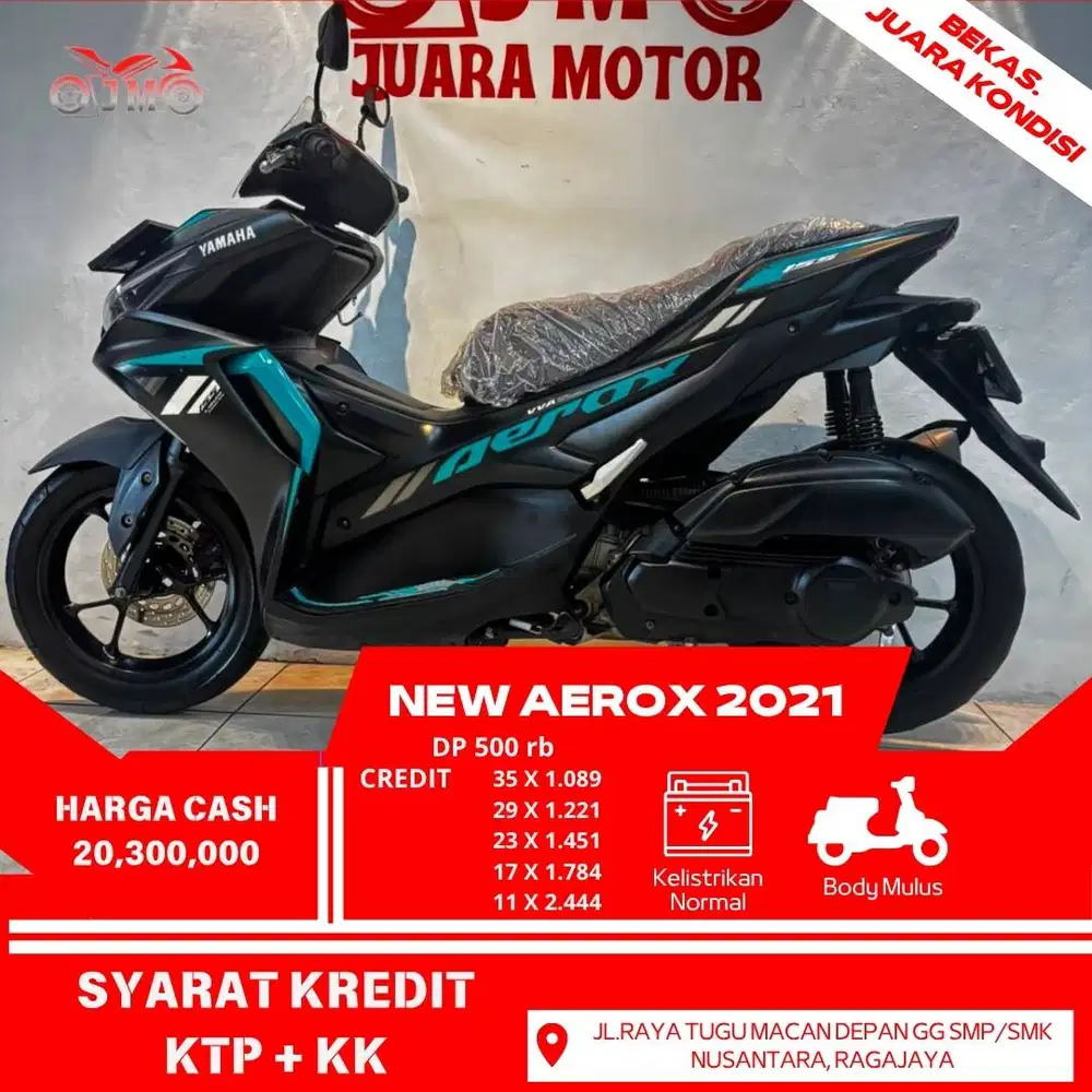 AEROX 2021 DP 500 RB ANGSURAN RINGAN PROSES DIBANTU SAMPE ACC