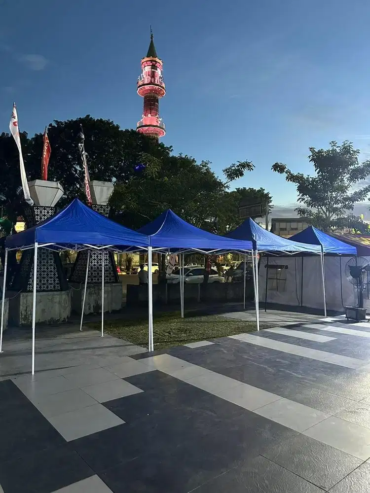 Tenda lipat harga murah 3x3 meter di Palembang ready stok