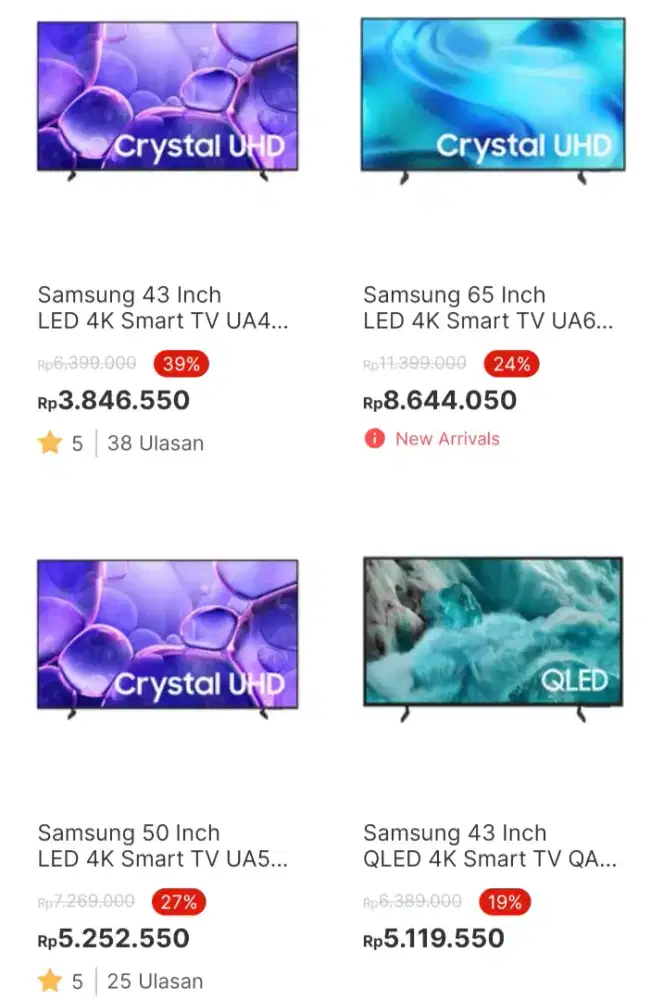 Samsung Qled 43inch ready stok