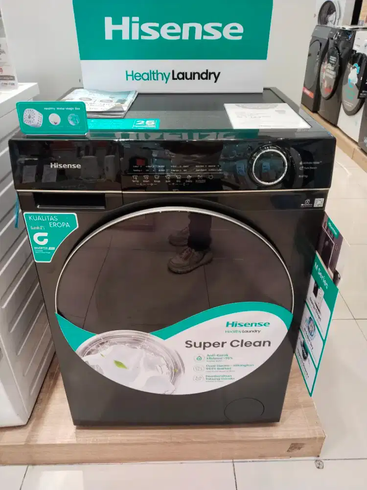 MESIN CUCI HISENSE FRONT LOAD 10,5KG