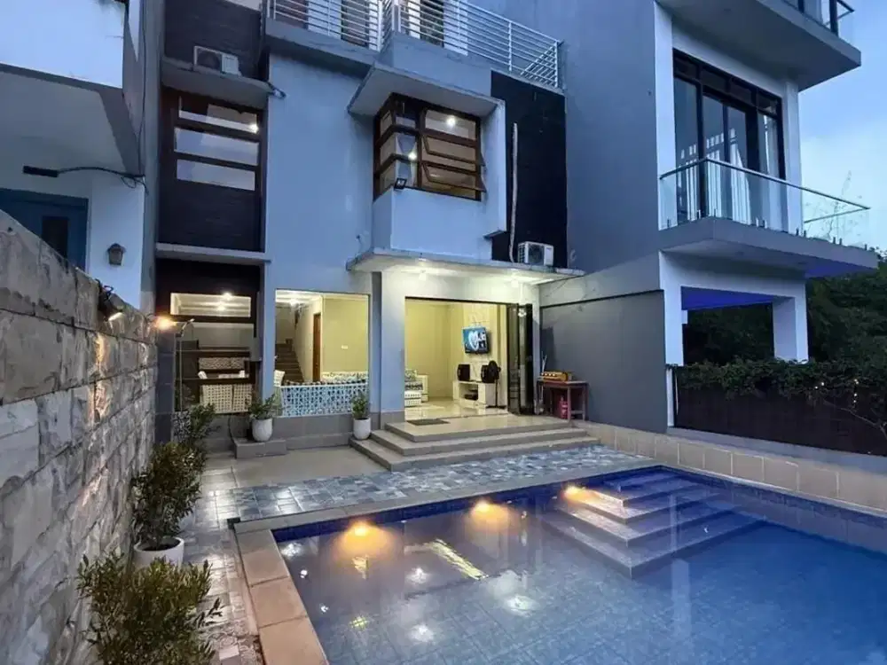 Rumah Villa Full Furnish Privat Pool Dago Pakar Resort Bandung