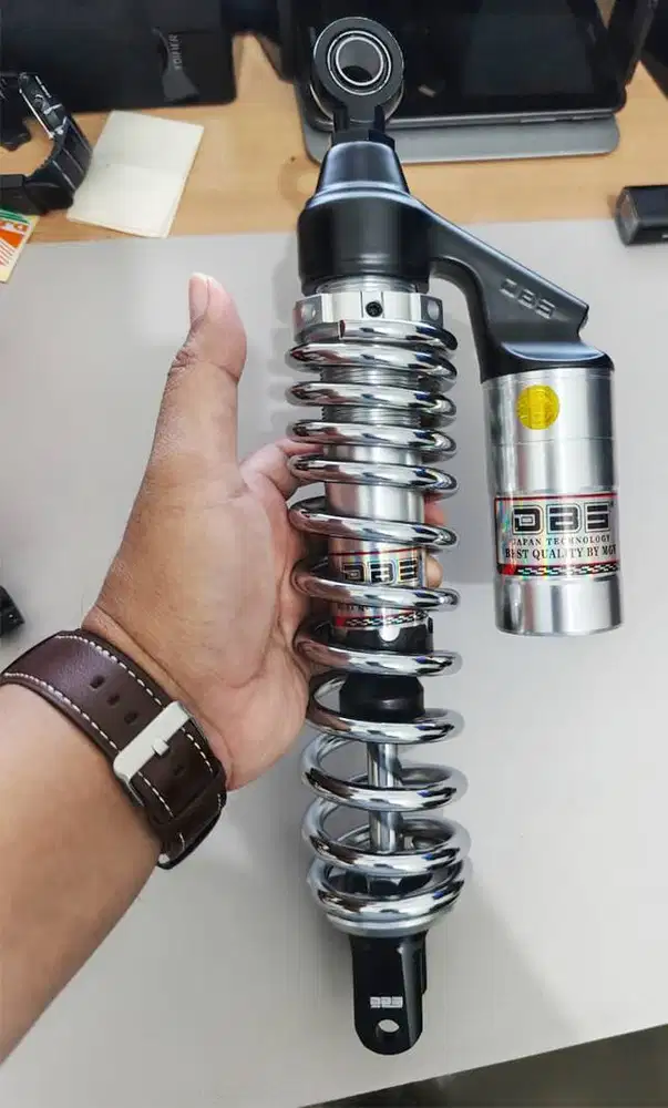 SOK,SHOCK,DBS TABUNG VARIASI 8899 G+,BELAKANG MOTOR MATIC 330mm, CHROM