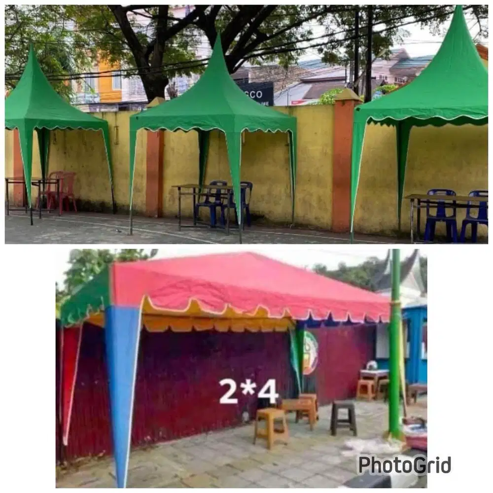 Tenda kafe dan tenda payung (bs antr skitr medan)